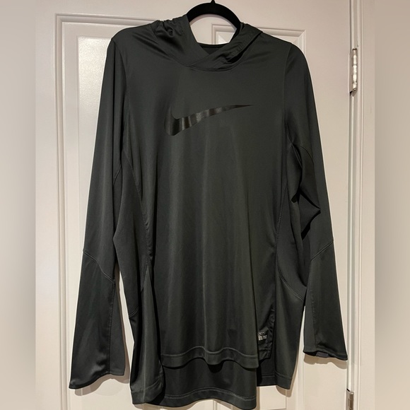 Nike Other - Nike Dri-Fit large dark gray long sleeve hoodie pullover